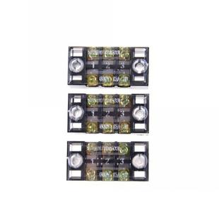 Position lot Row Strip 600V Terminal 3pcs Screw Dual Block