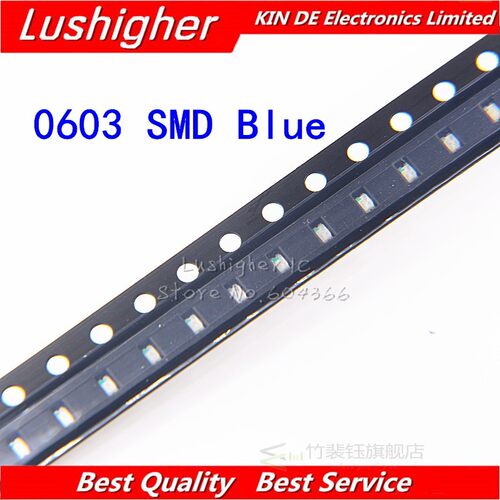 100pcs Blue 0603 D LED Blue colour diodes light