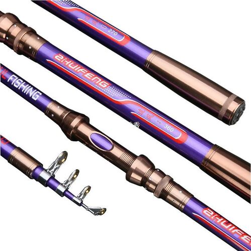 99% Carbon Fiber Telescopic Fishing Rod 2.1m-3.6m Sea R