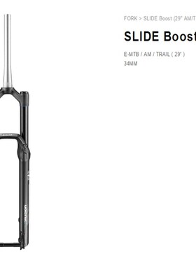 X-FSION mountain bike fork SLIDE Boost RC E-MTB / AM / TRAIL
