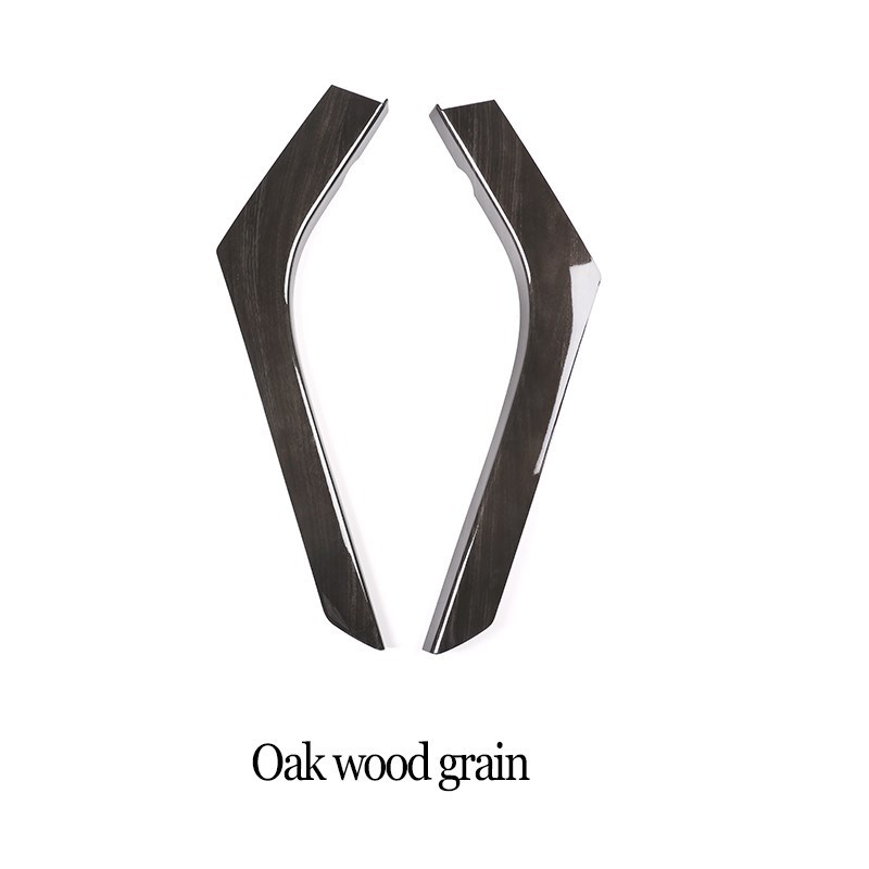 carbon fiber style oak wood grain abs center control side de