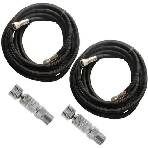 2 Sets of Airbrush 10Ft Nylon Braided Air Hose with Airbrush