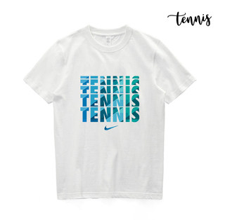 网球T恤TENNIS字母成人儿童男女短袖比赛训练圆领运动文化衫队服