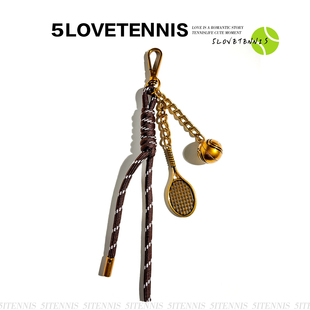 网球金属复古简约汽车钥匙扣网球拍纯手工创意挂饰我爱网球俱乐部