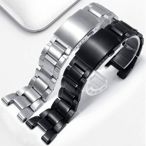 适配G-SHOCK卡西欧钢铁之心硅胶手表带GST-W300/400G/B100/S310男