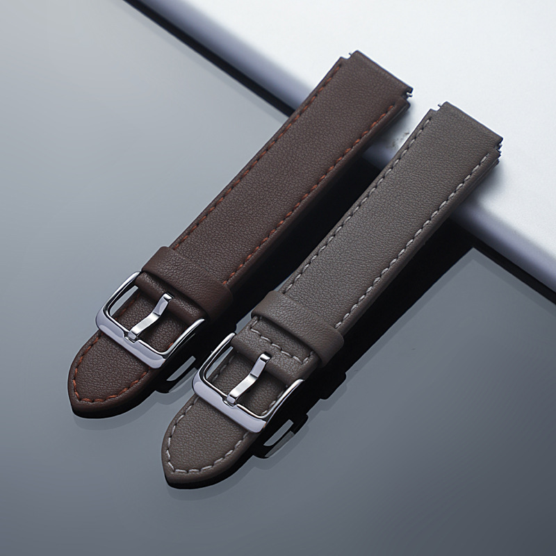 适用华为手环B7/B6/B3/B8表带16mm 快拆生耳运动智能商务皮手表带