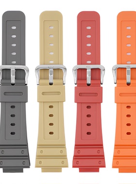 适配CASIO卡西欧gshock树脂橡胶安装ga2100腕带GW6900GD120DW5600