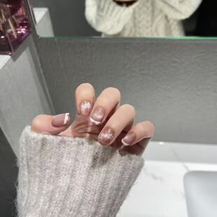 花涧辞-指甲陛下纯手工穿戴甲带钻爆闪定制高级感可拆卸美甲