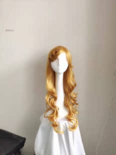 睡美人公主  奥罗拉cos长卷发金色假发