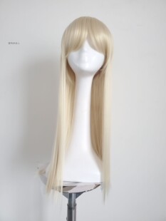 明星Cosplay造型 Lady Gaga歌手纯米白色60cm直发通用假发