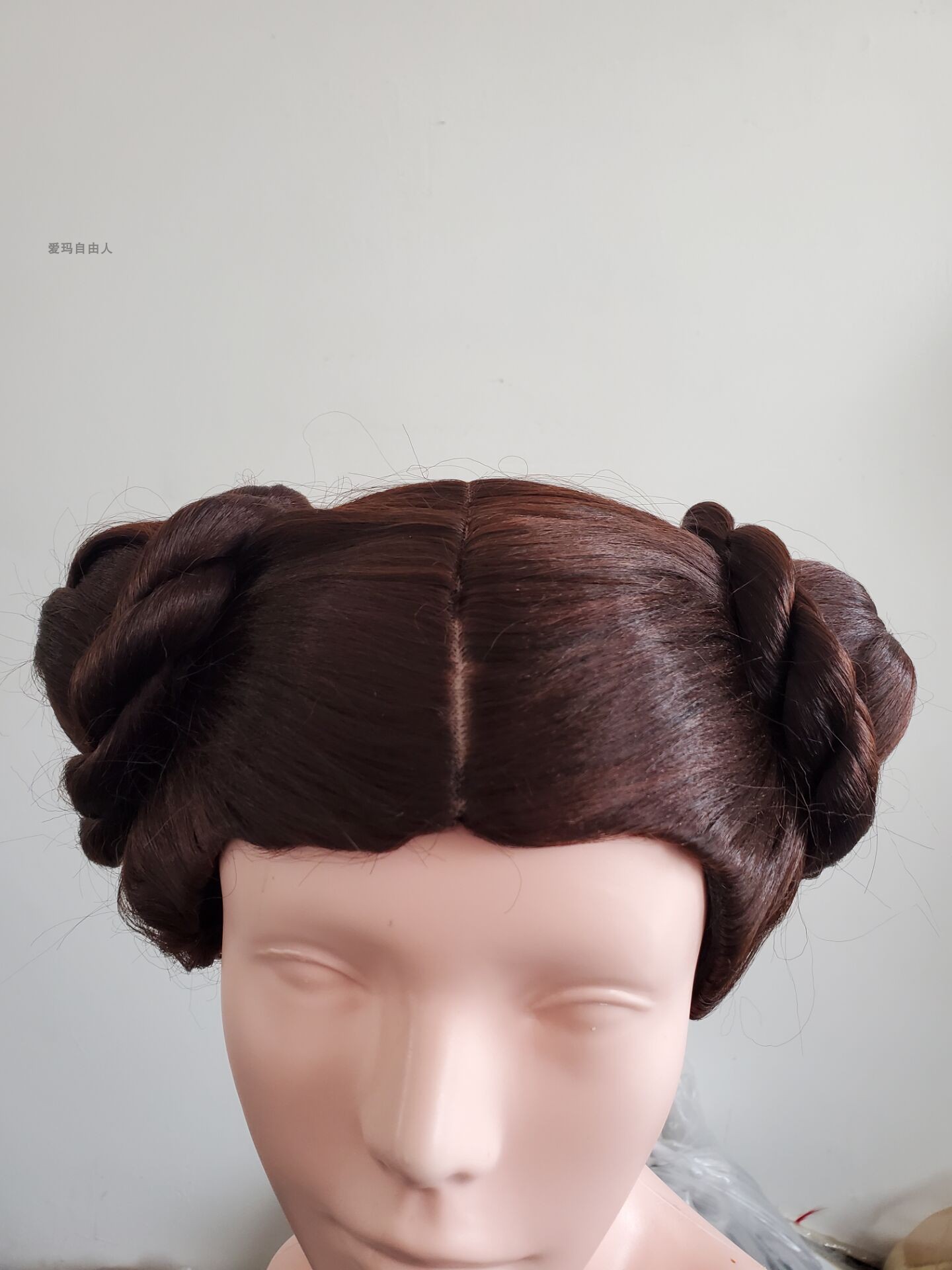 星球大战 莉亚公主 Liea 迪士尼公主 棕色中分头皮双发包cos假发