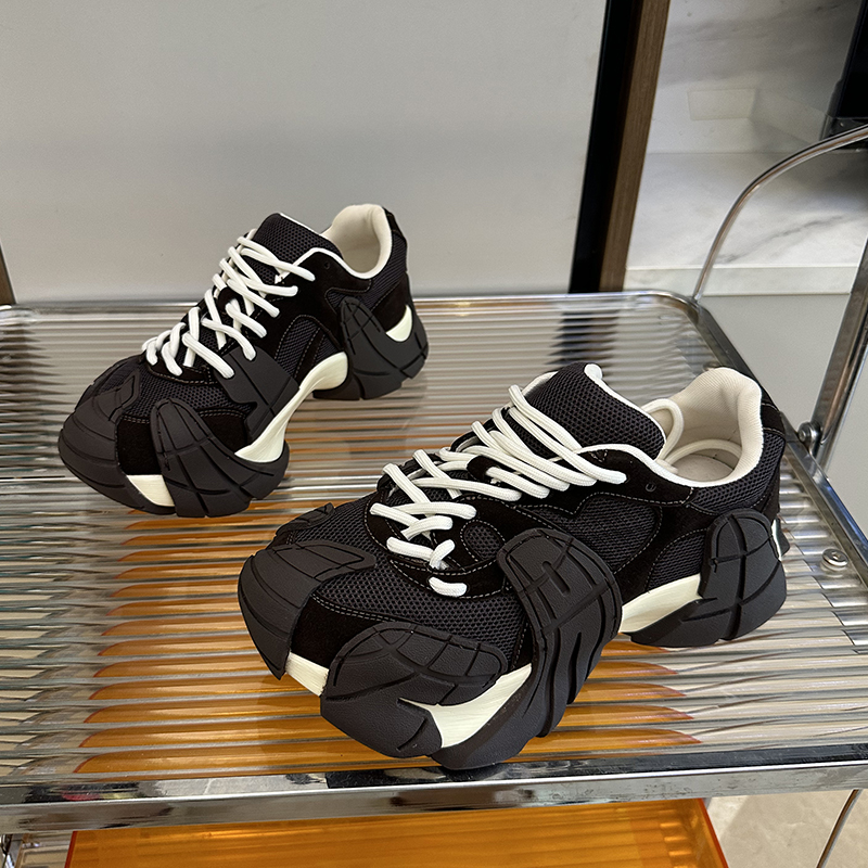 老爹鞋女厚底增高八爪鱼透气网面