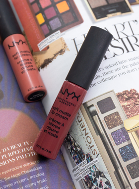 现货NYX柔雾慕斯哑光唇釉霜berlin23巧克力棕budapest25酒红色8ml