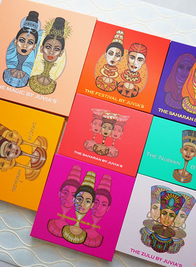 现货埃及艳后juvias多色眼影place努比亚撒哈拉一二代zulu珠光盘