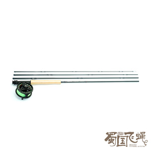 黑河explore系列飞钓套装碳纤维鱼竿溪流快调新手入门 蜀国飞蝇