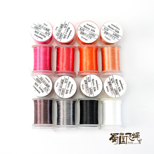 现货Semperfli Nano 100D/200D超强飞钓饰带毛钩绑制线蜀国飞蝇
