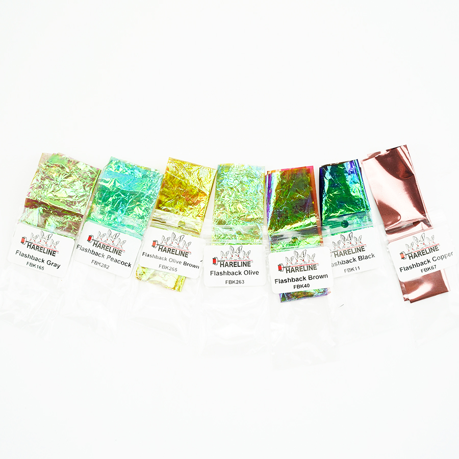 现货 Hareline Flashback 飞钓若虫背皮干式毛钩绑制材料蜀国飞蝇