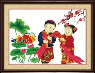 純手工十字繡成品百年好合金童玉女鴛鴦新款客廳結婚喜慶挂畫包郵在類目 居家布藝, 十字繡及工具配件, 十字繡成品中 - 來自Buy2taobao.com提供專業的淘寶代購服務