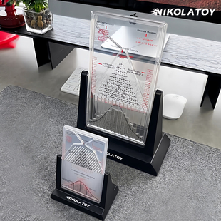 NIKOLATOY高尔顿板Galtonboard正态分布数学模型科学摆件减压礼物