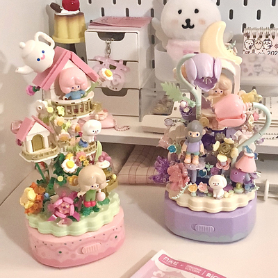 月光社寻找独角兽八音乐盒积木