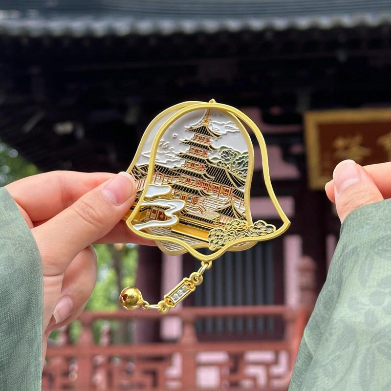 杭州冰箱贴寒山寺狮子林园林系列