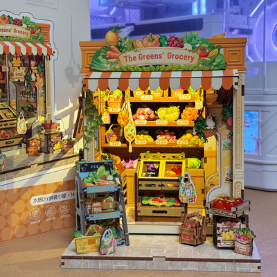 cutebee格林夫妇小铺diy小屋积木