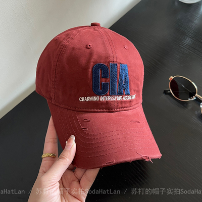 店主自留！美式复古CIA棒球帽子