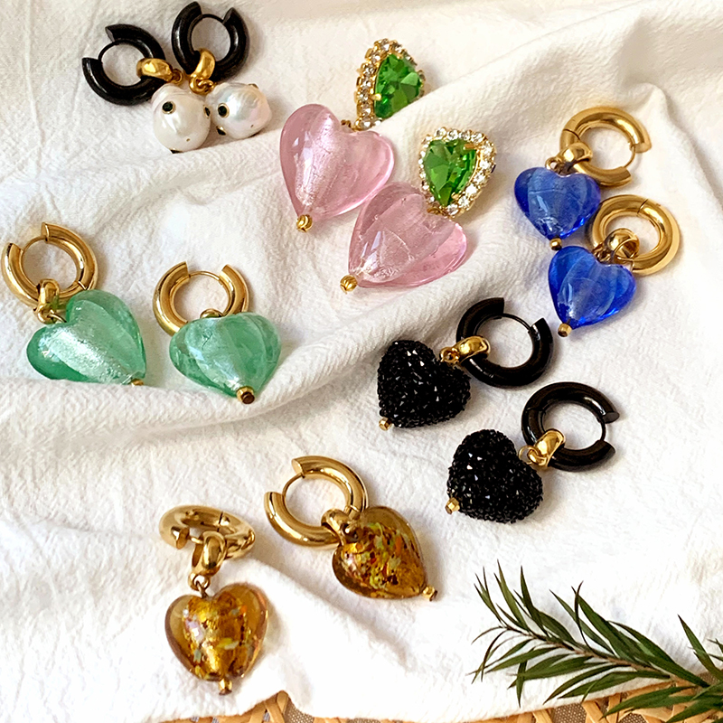 MayolJewelry琉璃水晶大气耳环