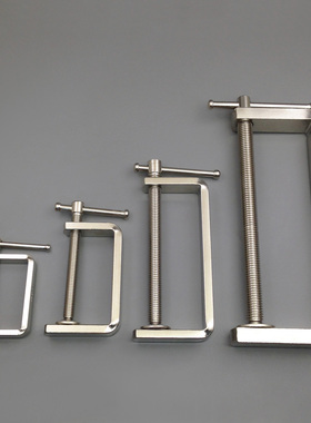 手创扁钢迷你木工夹 G型夹G字夹C字夹木工夹具固定用夹子木工工具