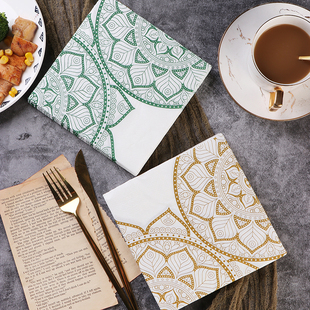 新款彩色纸巾 阿拉伯异域风情印花餐巾纸 面巾纸 纯木浆纸20张