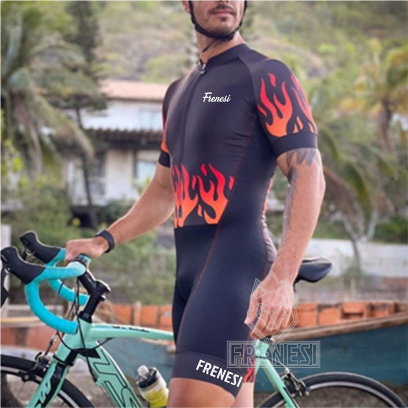 FRENESI男款骑行服自行车连体衣
