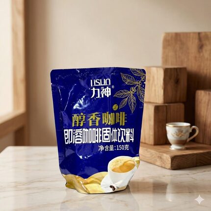 lisun力神醇香咖啡150克即溶咖啡三合一袋装