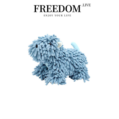 FREEDOM.LIVE 擦手巾可爱卡通雪尼尔小狗超强吸水毛巾 | 牧犬