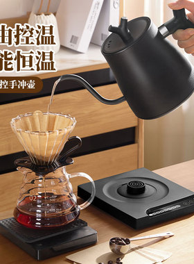 恒温手冲咖啡壶智能家用烧水壶细嘴多档茶咖壶电热水壶恒温咖啡壶