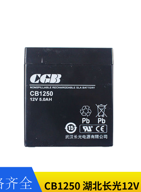 杭西奥电梯蓄电池救援装置CB1250 湖北长光12V 5AH电池12V 4.5AH