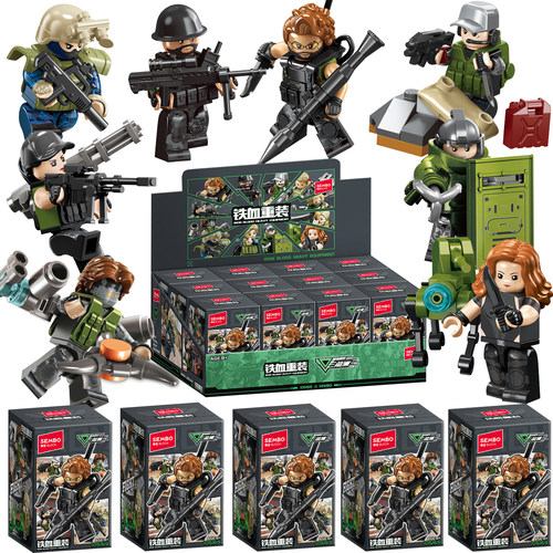森宝积木三角洲军事行动盲盒人仔