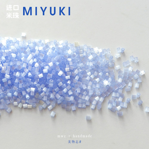 日本御幸丝质蓝色米珠2mm