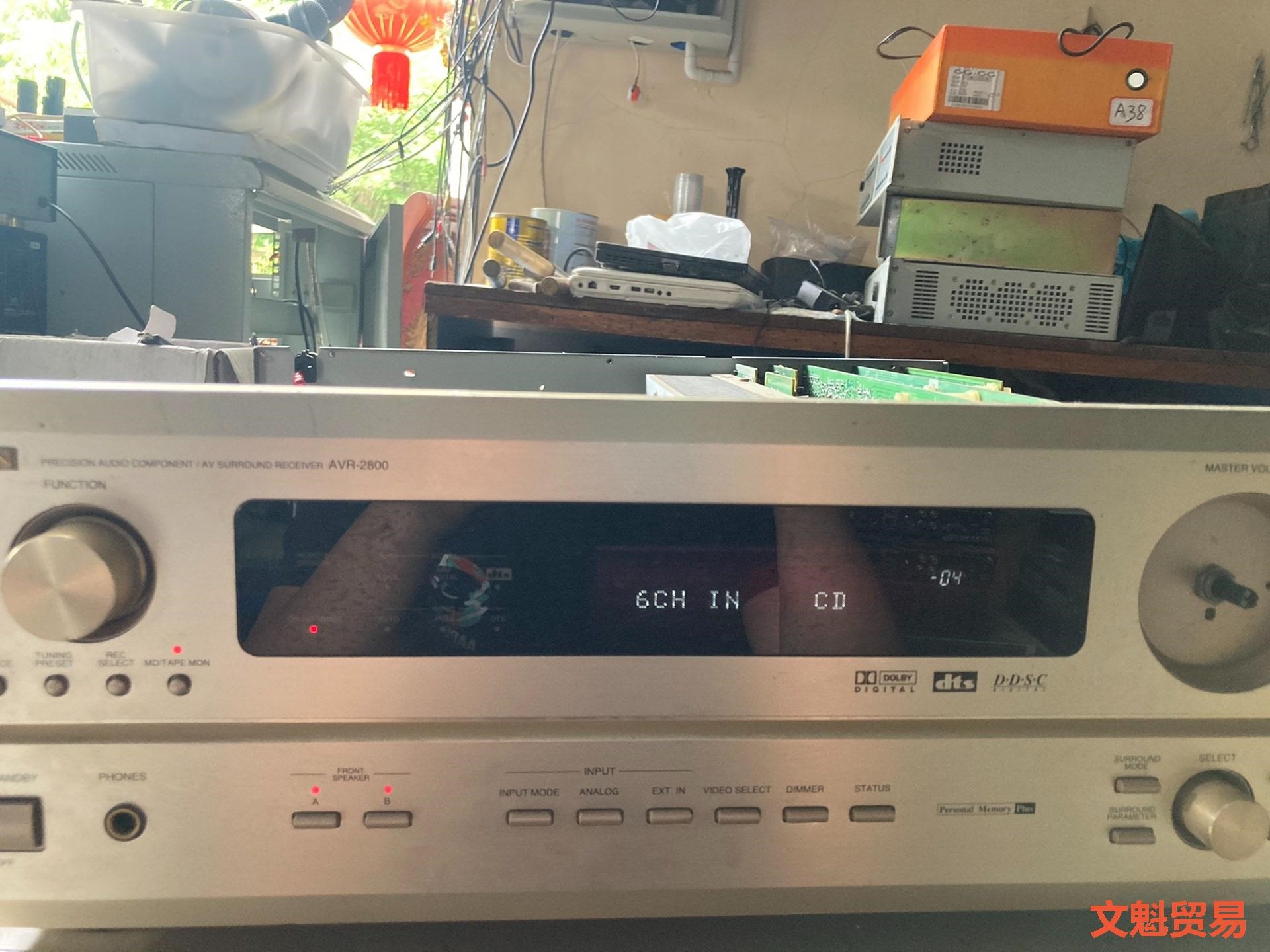 天龙AvR-2800功放机，只有一个区域能输入声，就是视频插议价