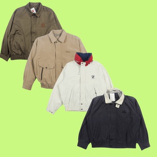 夹克外套 工装 vintage古着美式 复古多袋阿美咔叽刺绣港风薄款