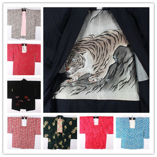 古着vintage传统日本制和服浴衣羽织和风印花舞台宽松外套开衫185