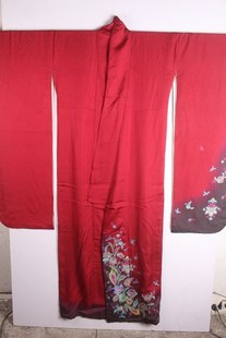 古着vintage传统日本制和服浴衣羽织和风印花舞台宽松刺绣振袖尖
