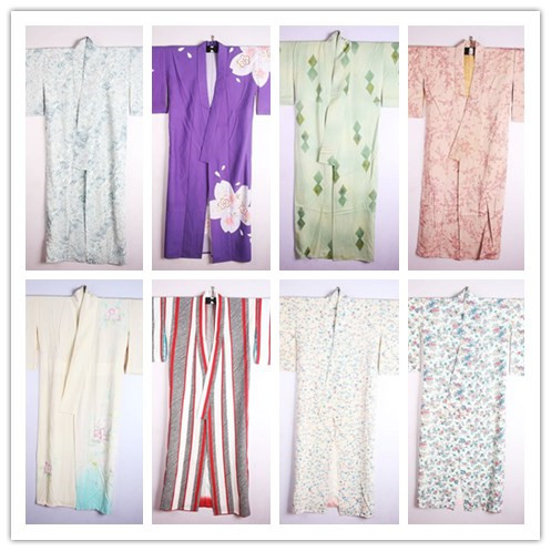 古着日本制羽织印花开衫和服浴衣