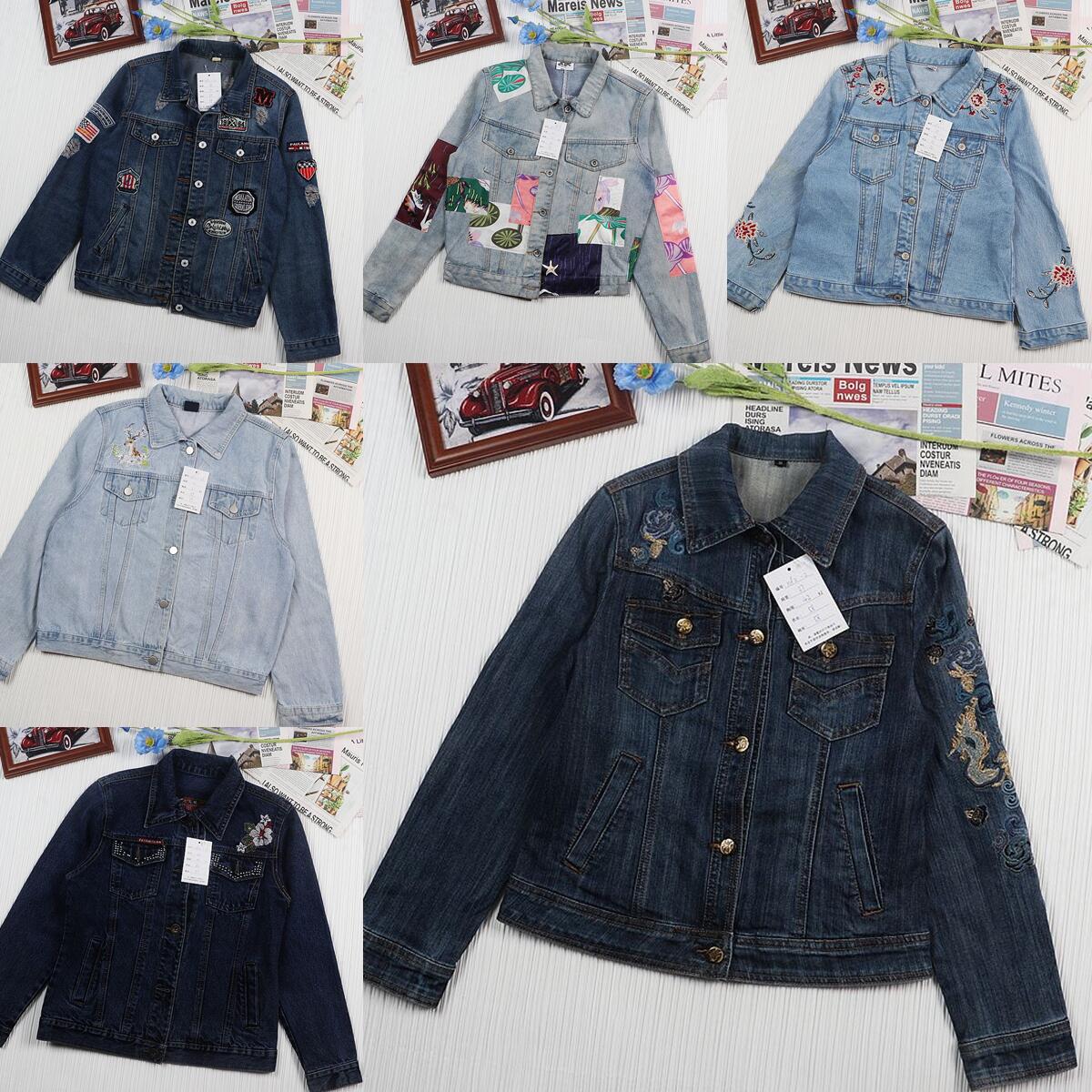 古着vintage美式复古原宿水洗做旧刺绣布贴阿美咔叽牛仔外套夹克