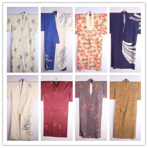 古着日本制羽织印花开衫和服浴衣