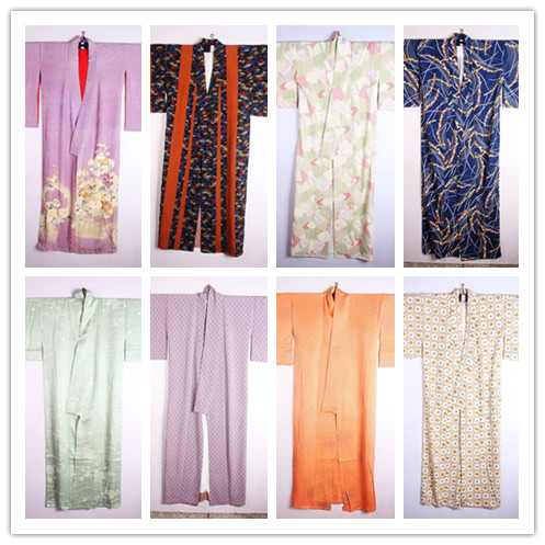 古着日本制羽织印花开衫和服浴衣