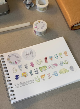 ●JY杂货●现货nemosissy几何圆形图案星星胶带 手帐装饰拼贴ins