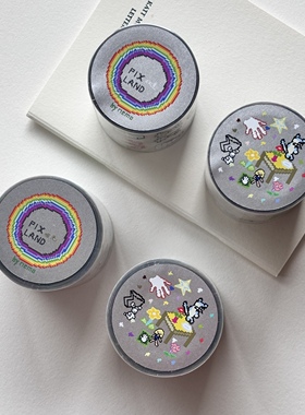 ●JY杂货●现货寄售nemosissy爱心像素手帐pet和纸胶带 装饰拼贴