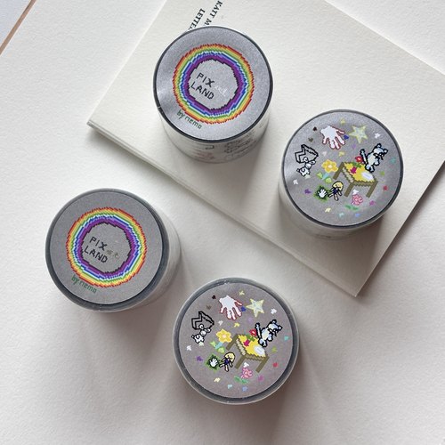 ●JY杂货●现货寄售nemosissy爱心像素手帐pet和纸胶带 装饰拼贴