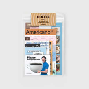 手帐装 国内现货韩国oab文字信息鼠标ins贴纸包 饰拼贴 JY杂货