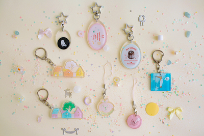 ●JY杂货●现货寄售earn5billion原创设计亚克力钥匙扣挂件 ins